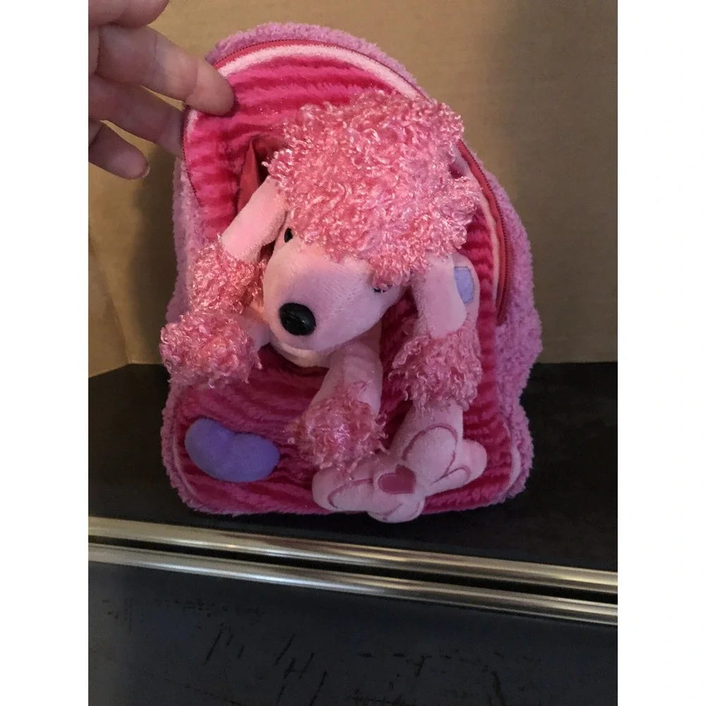 Child's Backpack, Poodle Plush Toddler Backpack